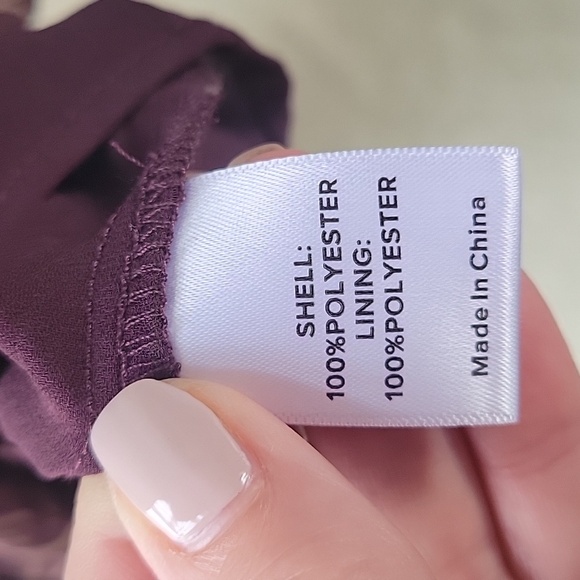 Evereve‎ Hazel Burgundy Scoop Neck Sleeveless Pleated Dress Women Sz Medium - Picture 13 of 15